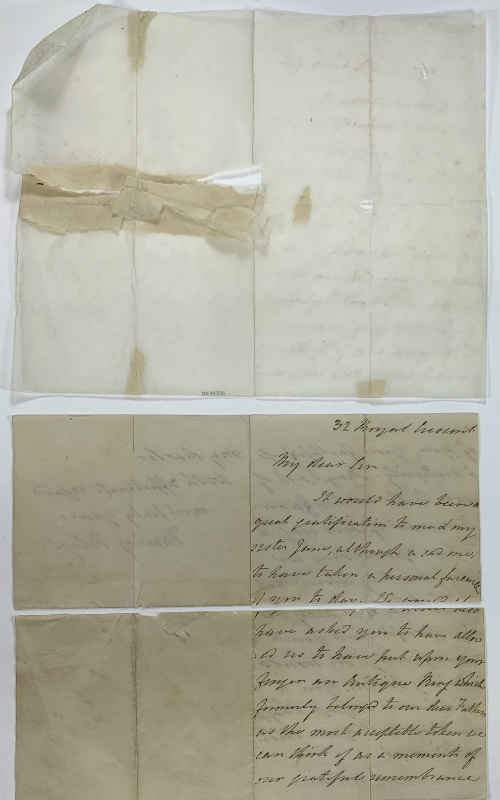 The repair that was lifted from the original letter (seen below in this image) 