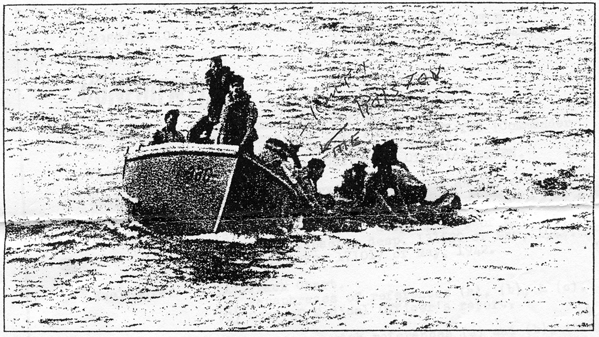 urvivors of the USS Neosho being rescued. Image: Wikimedia. 