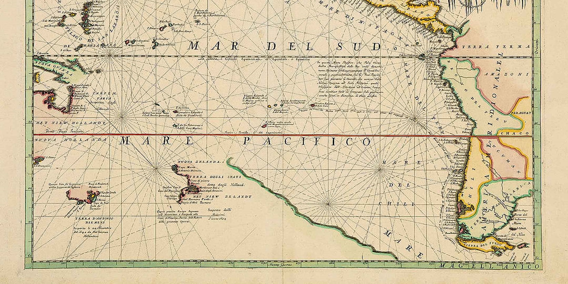 Mare Del Sud detto altrimenti Mare Pacifico, 1696, ANMM Collection 00050669