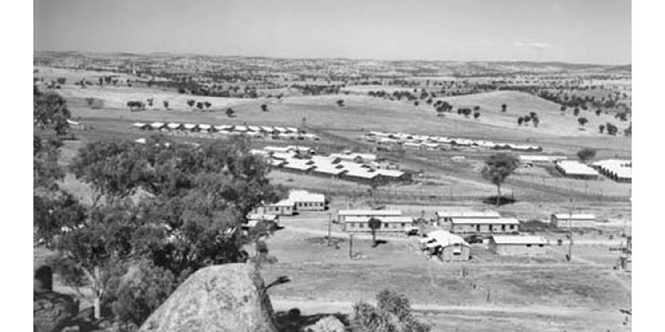 The prisoner of war camp at Cowra, 1944 (AWM 064284) Retrieved From: http://www.naa.gov.au/collection/snapshots/internment-camps/WWII/cowra.aspx