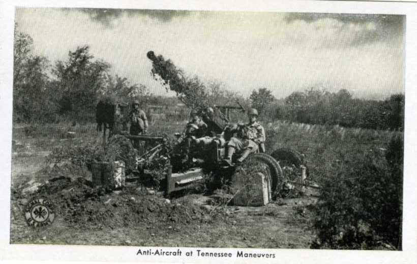 Anti-aircraft at Tennessee maneuvers