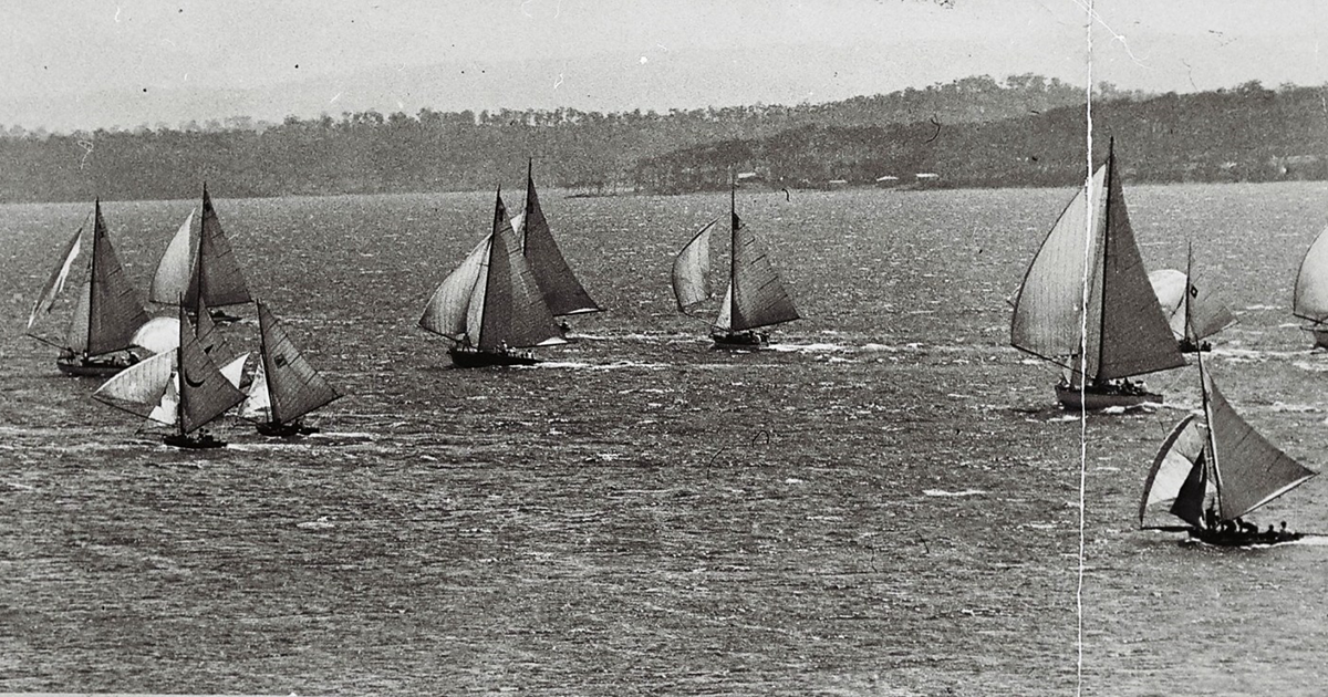 Sailing off Coal Point, c.1935. Photographer unknown. Image: Lake Macquarie Community Heritage Photography collection