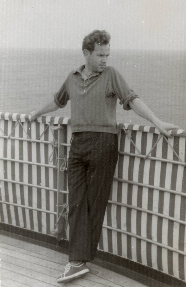 Twenty-five-year-old Juan Zabalegui on board the troubled Spanish liner Montserrat, 1959 [reproduced courtesy Melissa Zabalegui]