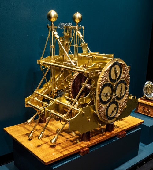 Replica of John Harrison’s marine chronometer H1, made and lent by Norman Banham, on display in the museum’s exhibition Under Southern Skies