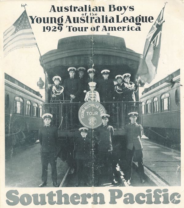 One of the many souvenirs of the YAL's North American tour. Image courtesy Young Australian League Archives 329-035