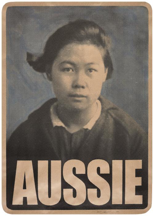 Gladys Sym Choon AUSSIE poster by Peter Drew, 2020. National Maritime Collection, reproduced courtesy the artist 