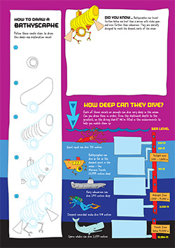 Kids Activity Sheets Deep Sea Creatures