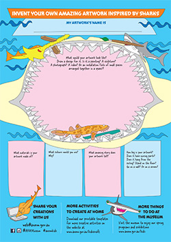 Kids Activity Sheets Sharks