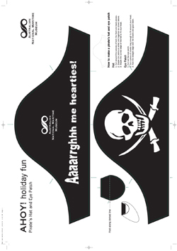 Make a pirate hat and eye patch