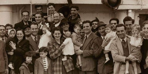Greek migrants to Australia, 1948. National Maritime Collection, ANMS1453[113]