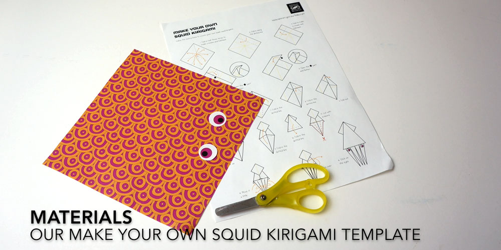 How to make your own squid kirigami