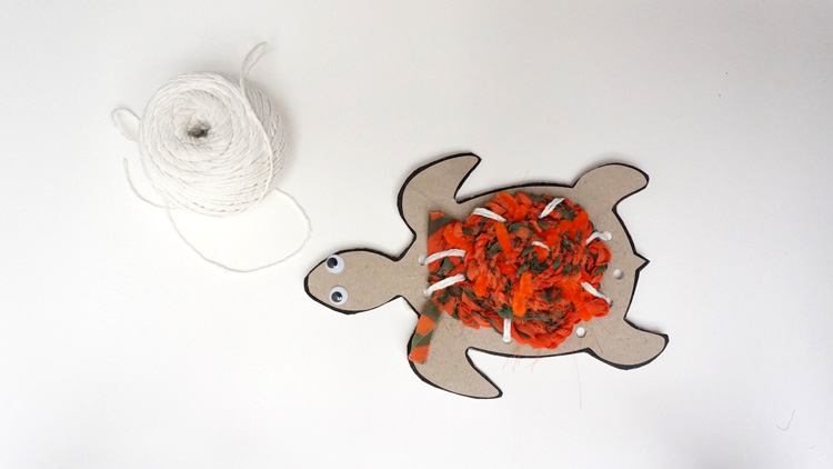 How to make a woven turtle