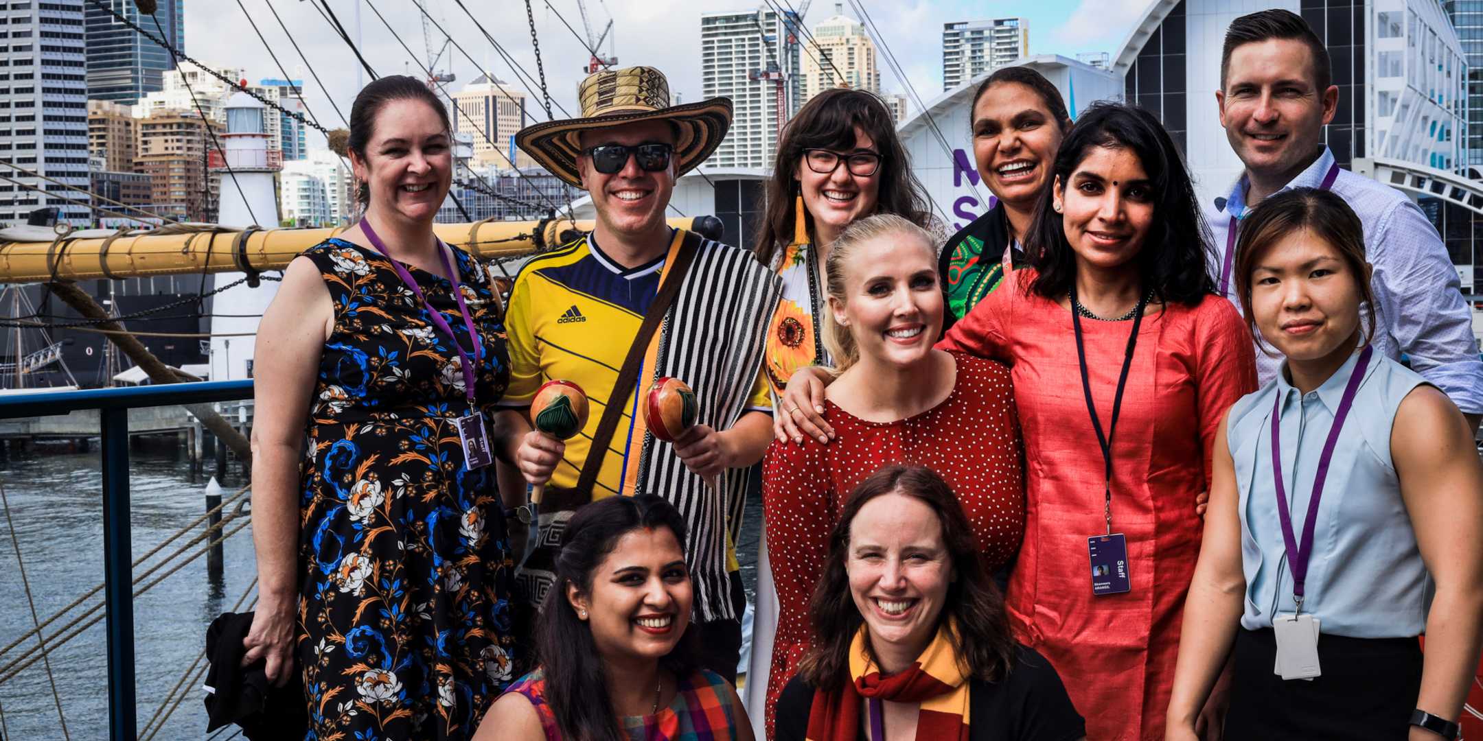 Museum staff for Harmony Day 2019