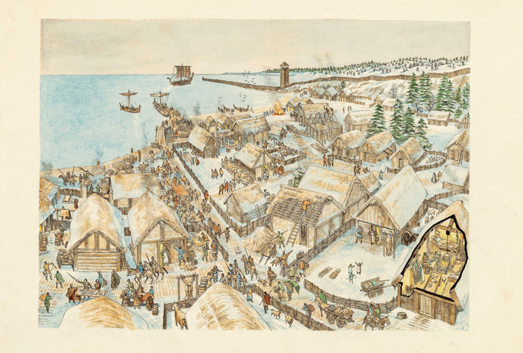 Viking township. Image: ANMM Education Collection EC000238