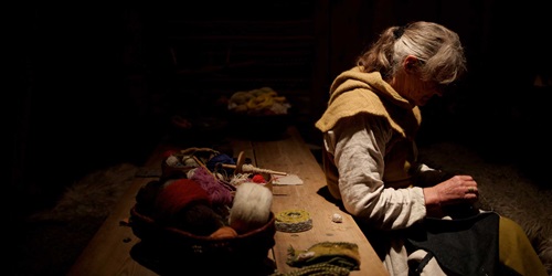 A woman sewing, Viking Museum, Lofted Islands, Norway. Image: Paolo Chiabrando, Unsplash