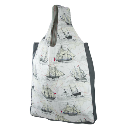 Reusable Tote Bag $25.00rrp - Australian Certified Organic cotton, designed in Australia, printed with water based dyes, features ships significant to our early maritime history.
