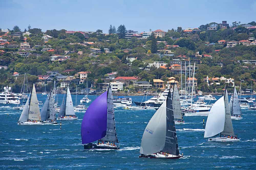 Sydney-to-Hobart yacht race. Image: Destination NSW.