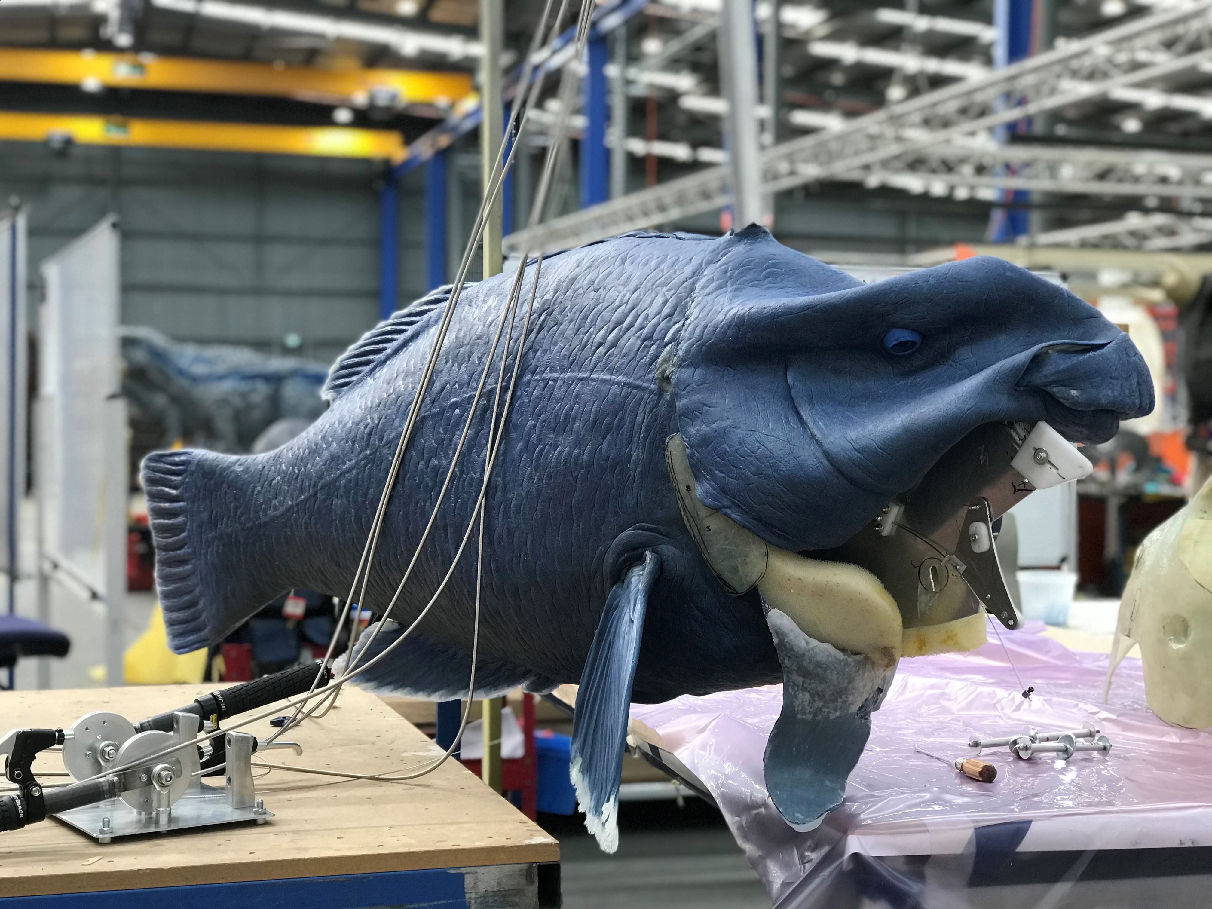 Making of fish puppet