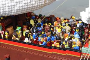 A scene on board the Dutch East India Company trading vessel Batavia was wrecked off the coast of Western Australia in 1629. Photo by Brickman.