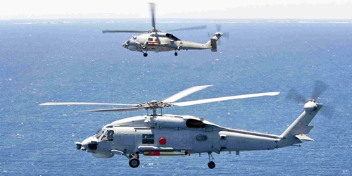 Seahawk helicopter in flight. Image: www.navy.gov.au