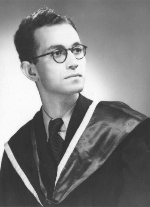 Joe Isaac at university graduation in the late 1930s. Photograph courtesy of Graeme Isaac