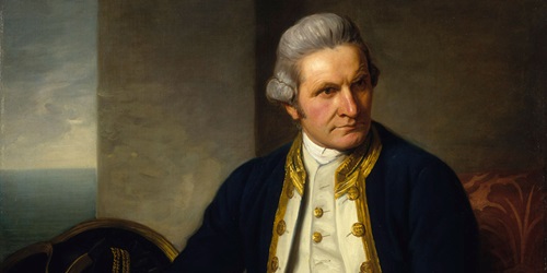 Official portrait of Captain James Cook, 1776. National Maritime Museum, United Kingdom