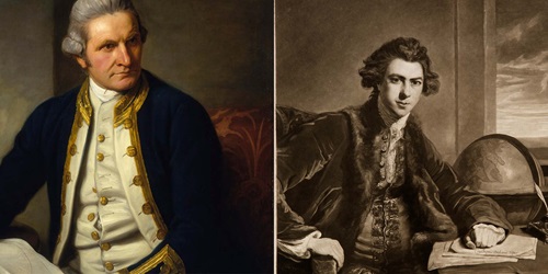 Portraits of James Cook and Joseph Banks